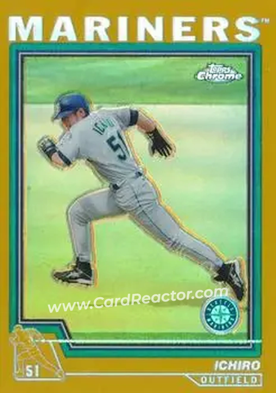 2004 Topps Chrome - Gold Refractors #10 - Ichiro - Seattle Mariners - Front