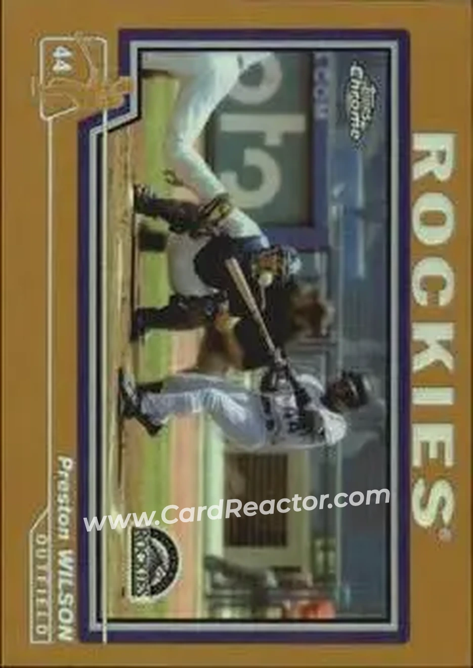 2004 Topps Chrome - Gold Refractors #12 - Preston Wilson - Colorado Rockies - Front