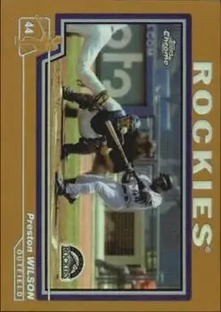 2004 Topps Chrome - Gold Refractors #12 - Preston Wilson - Colorado Rockies