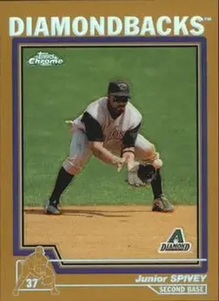 2004 Topps Chrome - Gold Refractors #14 - Junior Spivey - Arizona Diamondbacks