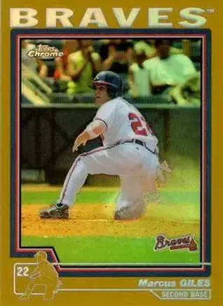 2004 Topps Chrome - Gold Refractors #15 - Marcus Giles - Atlanta Braves