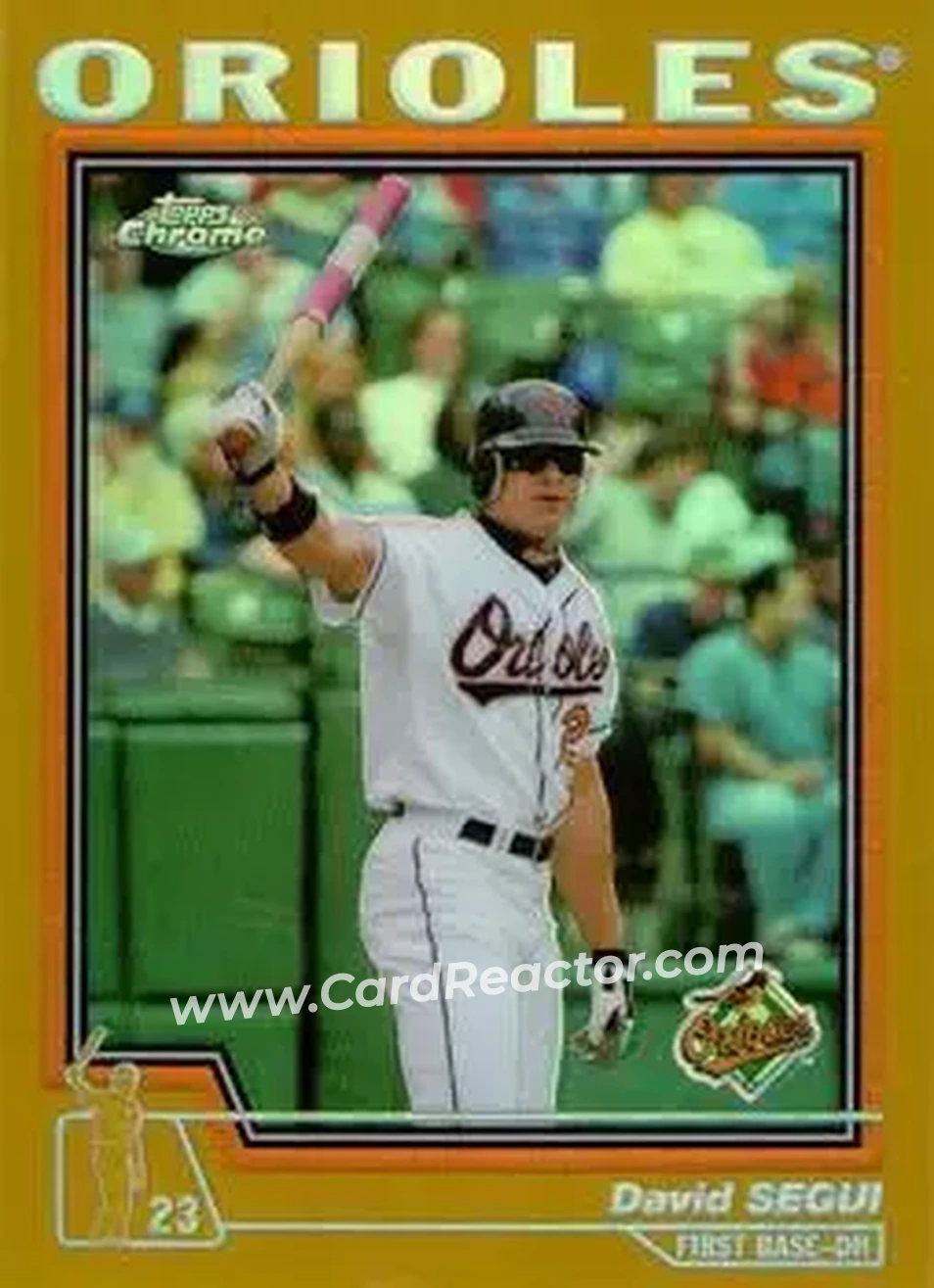 2004 Topps Chrome - Gold Refractors #16 - David Segui - Baltimore Orioles - Front
