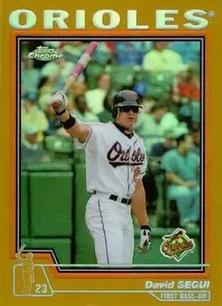 2004 Topps Chrome - Gold Refractors #16 - David Segui - Baltimore Orioles