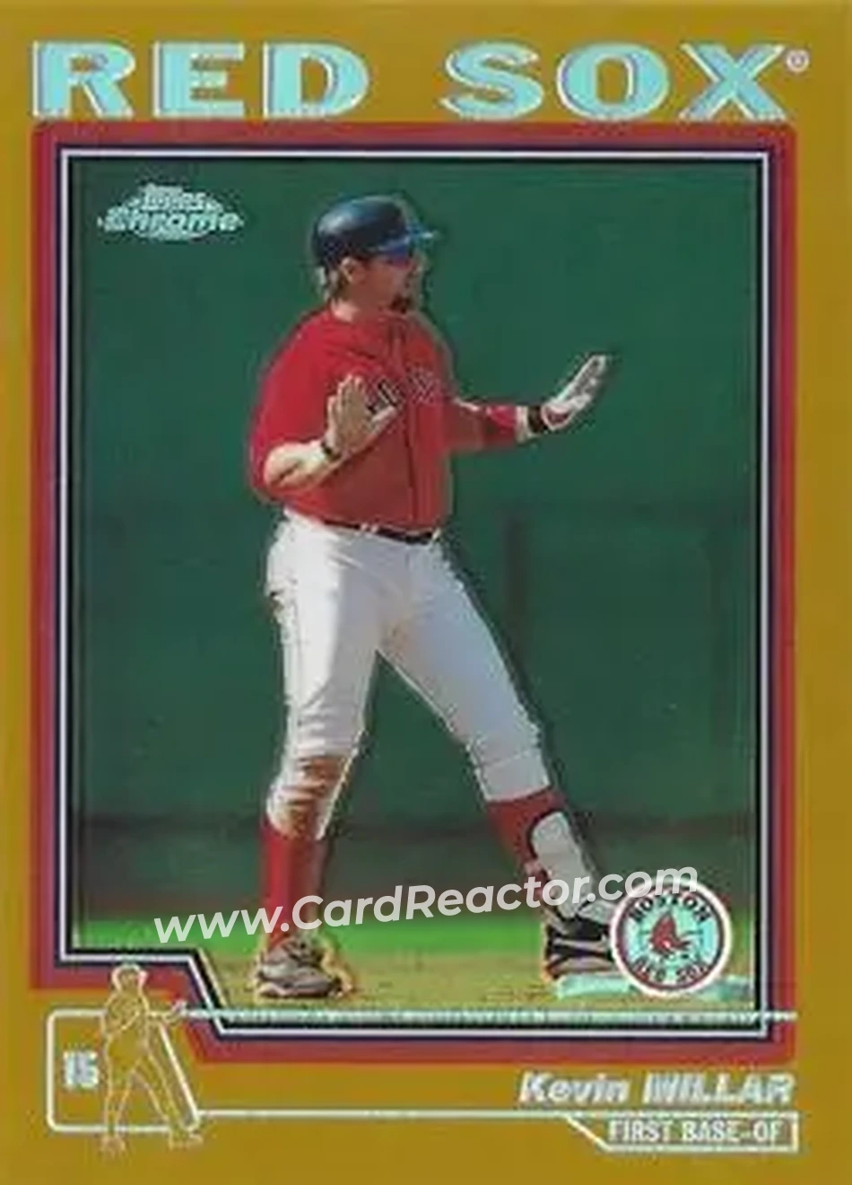 2004 Topps Chrome - Gold Refractors #17 - Kevin Millar - Boston Red Sox - Front