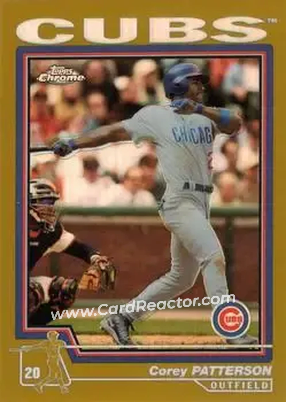 2004 Topps Chrome - Gold Refractors #18 - Corey Patterson - Chicago Cubs - Front