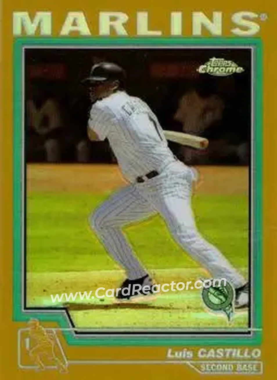 2004 Topps Chrome - Gold Refractors #21 - Luis Castillo - Florida Marlins - Front