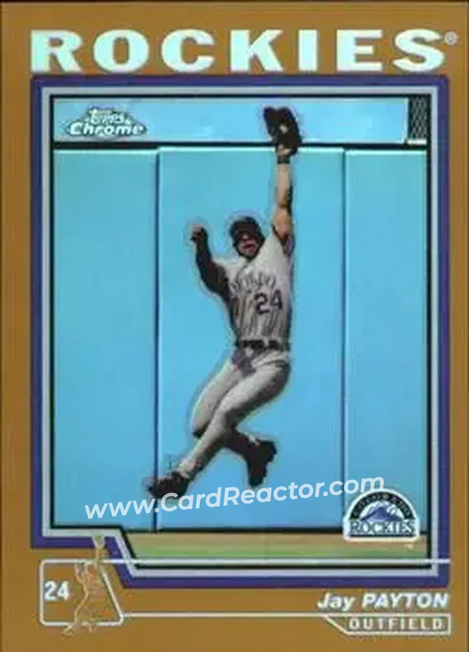 2004 Topps Chrome - Gold Refractors #23 - Jay Payton - Colorado Rockies - Front