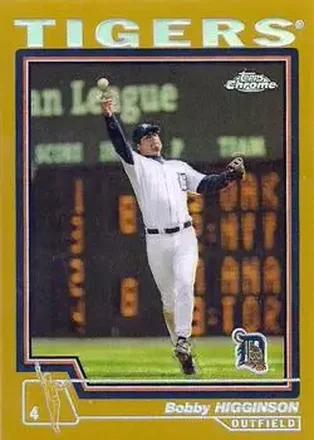 2004 Topps Chrome - Gold Refractors #24 - Bobby Higginson - Detroit Tigers