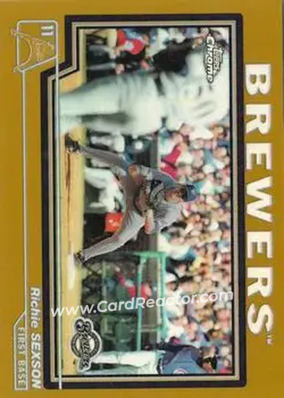 2004 Topps Chrome - Gold Refractors #29 - Richie Sexson - Milwaukee Brewers - Front