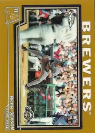 2004 Topps Chrome - Gold Refractors #29 - Richie Sexson - Milwaukee Brewers