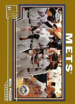 2004 Topps Chrome - Gold Refractors #31 - Mike Piazza - New York Mets