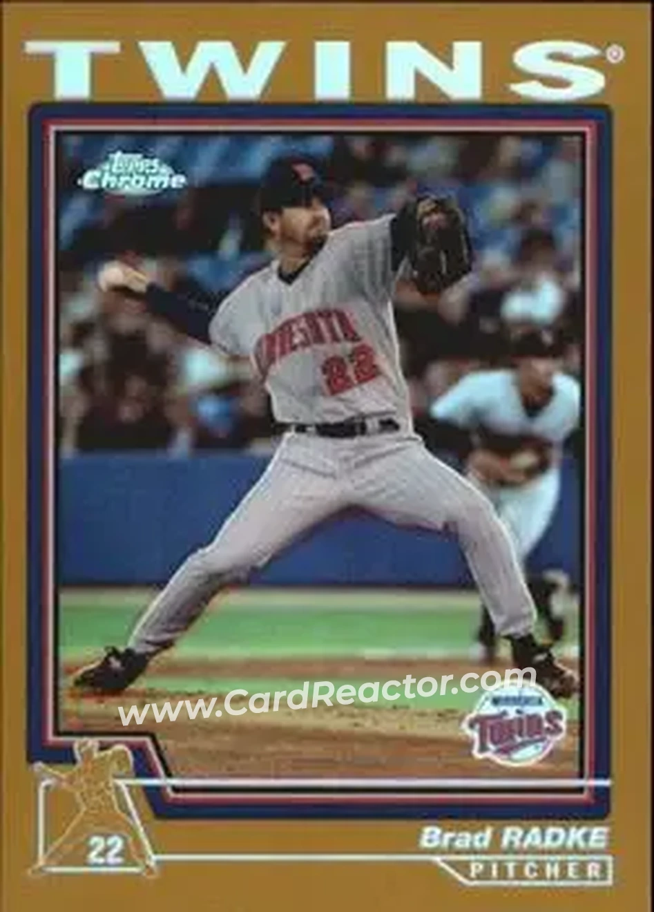 2004 Topps Chrome - Gold Refractors #32 - Brad Radke - Minnesota Twins - Front