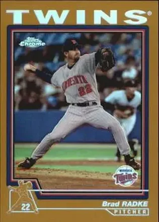 2004 Topps Chrome - Gold Refractors #32 - Brad Radke - Minnesota Twins