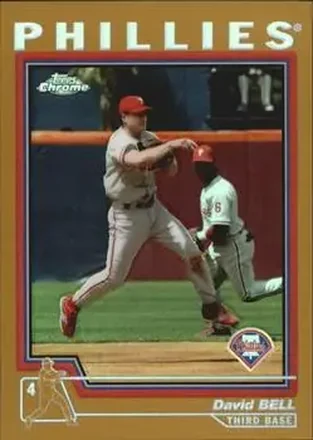 2004 Topps Chrome - Gold Refractors #35 - David Bell - Philadelphia Phillies