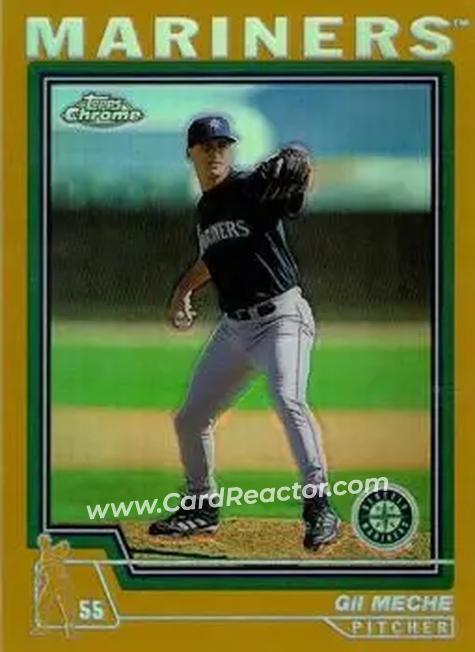 2004 Topps Chrome - Gold Refractors #39 - Gil Meche - Seattle Mariners - Front
