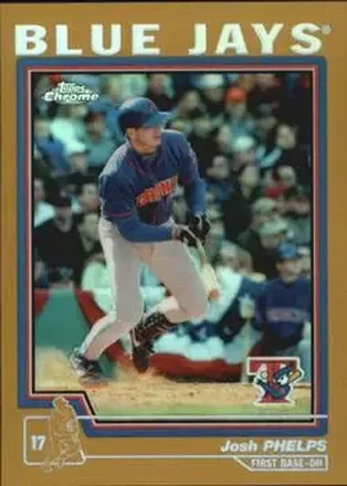 2004 Topps Chrome - Gold Refractors #42 - Josh Phelps - Toronto Blue Jays