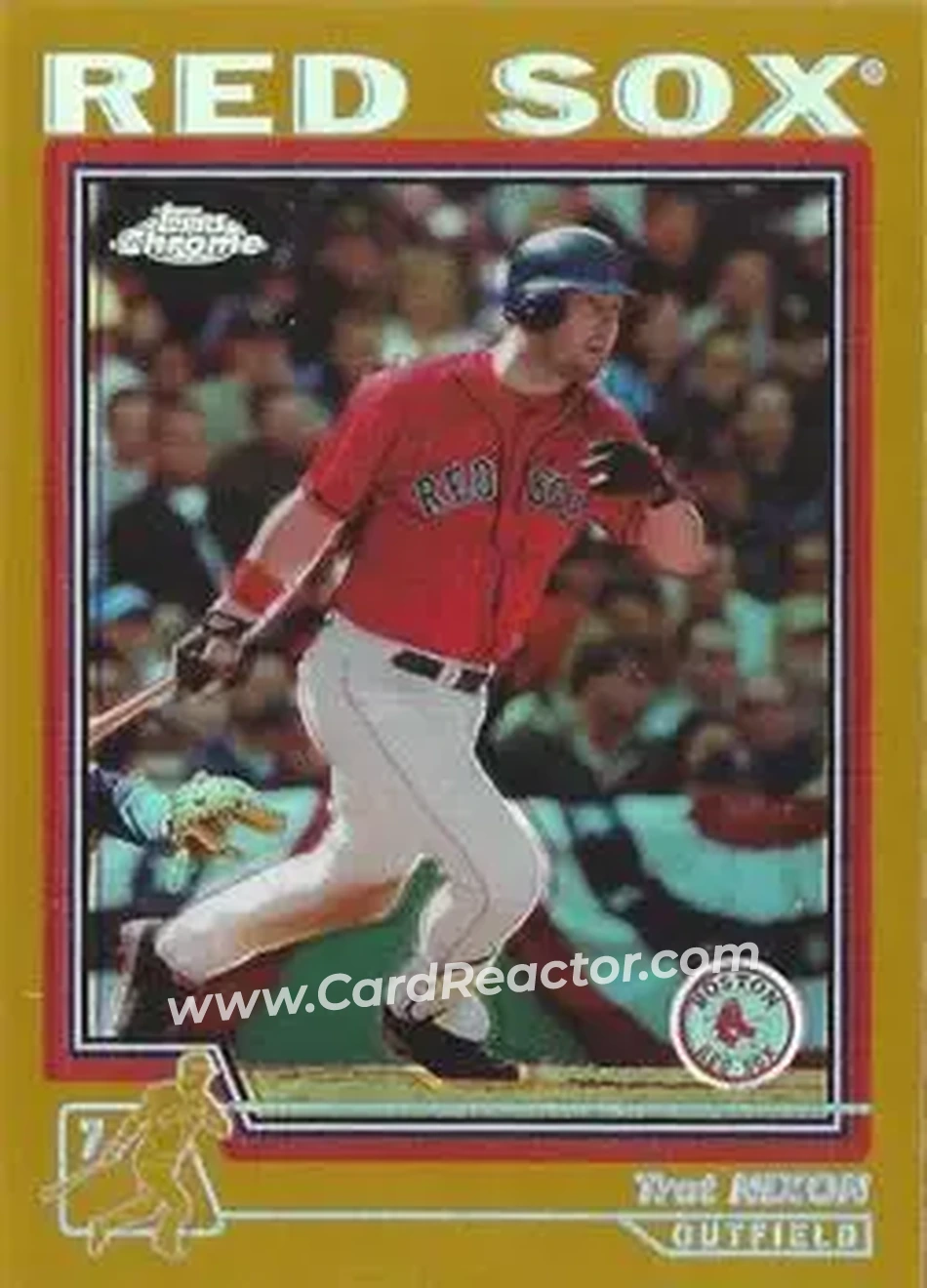 2004 Topps Chrome - Gold Refractors #47 - Trot Nixon - Boston Red Sox - Front