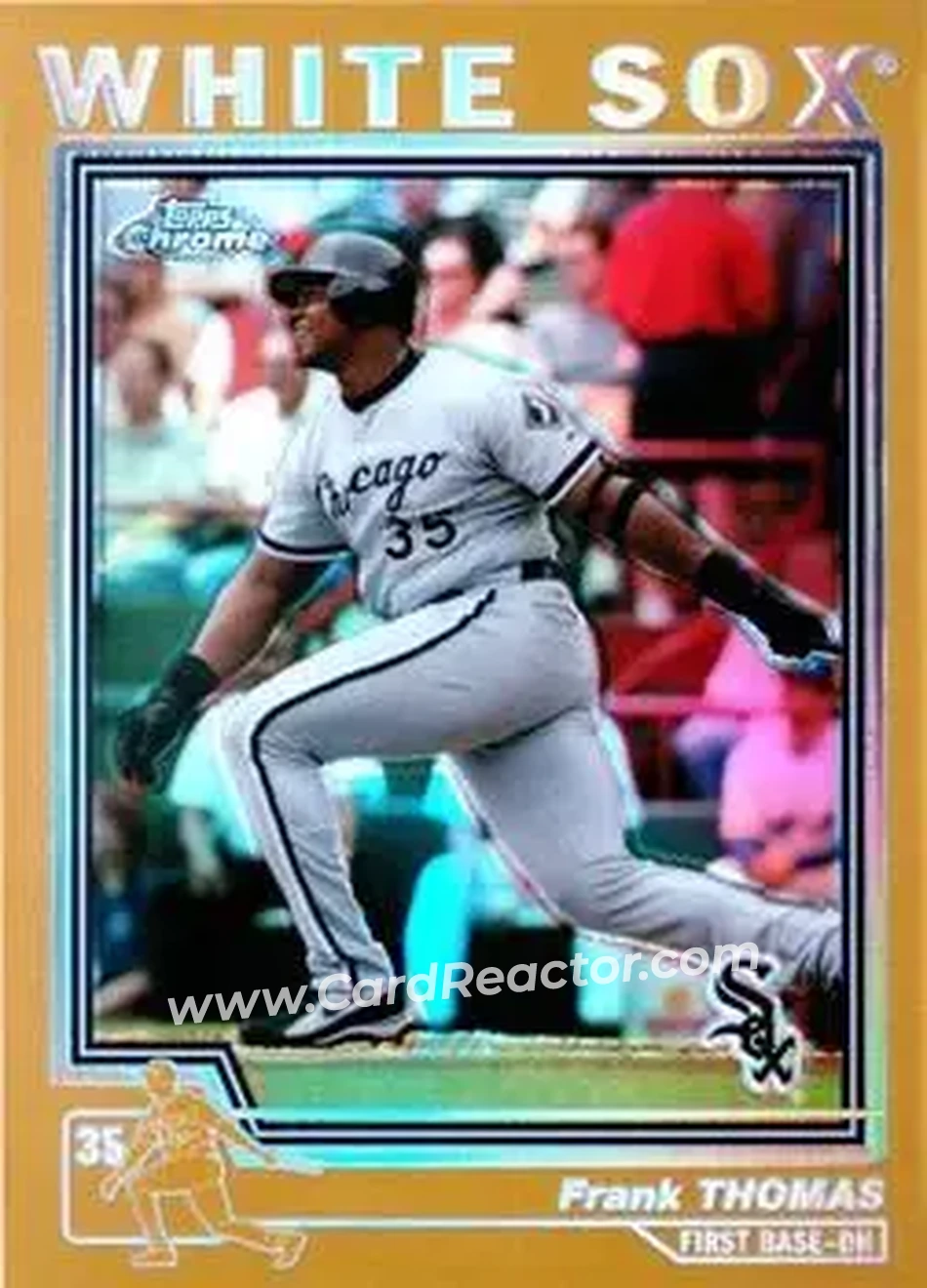 2004 Topps Chrome - Gold Refractors #49 - Frank Thomas - Chicago White Sox - Front
