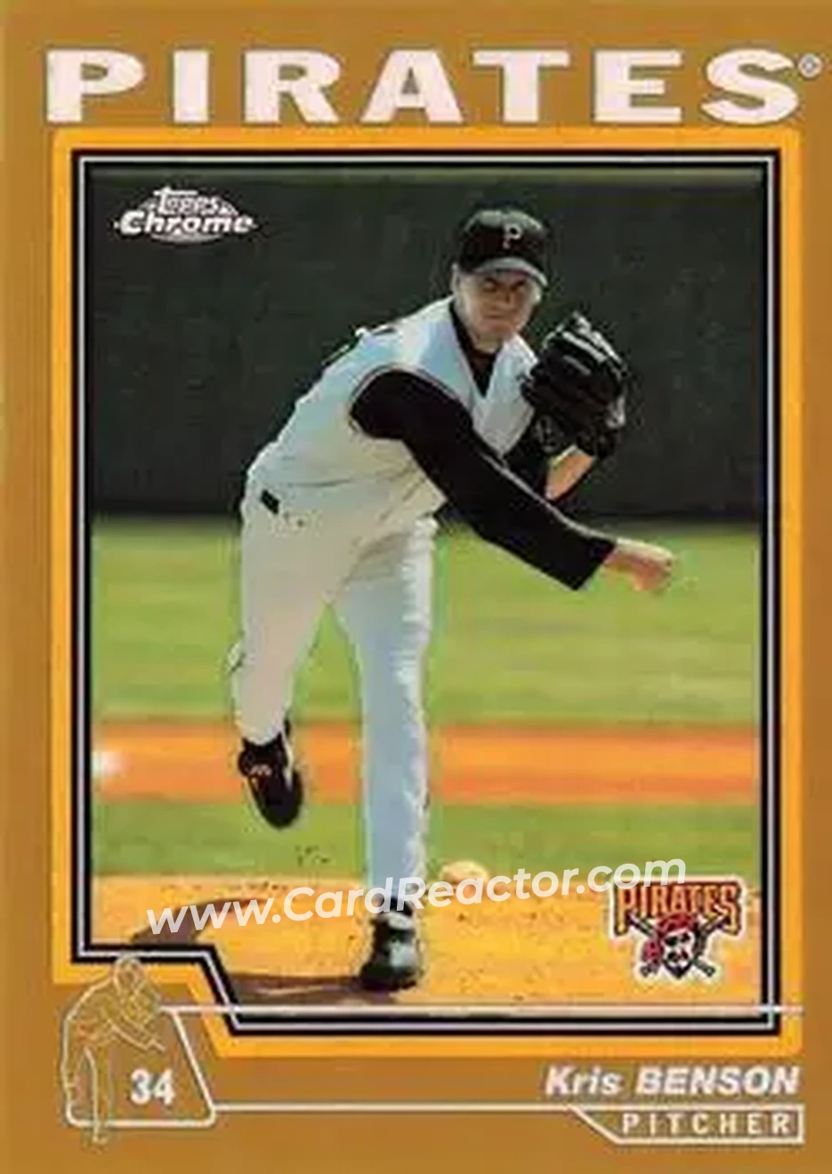2004 Topps Chrome - Gold Refractors #53 - Kris Benson - Pittsburgh Pirates - Front