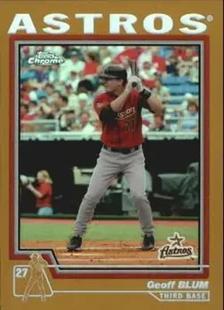 2004 Topps Chrome - Gold Refractors #56 - Geoff Blum - Houston Astros