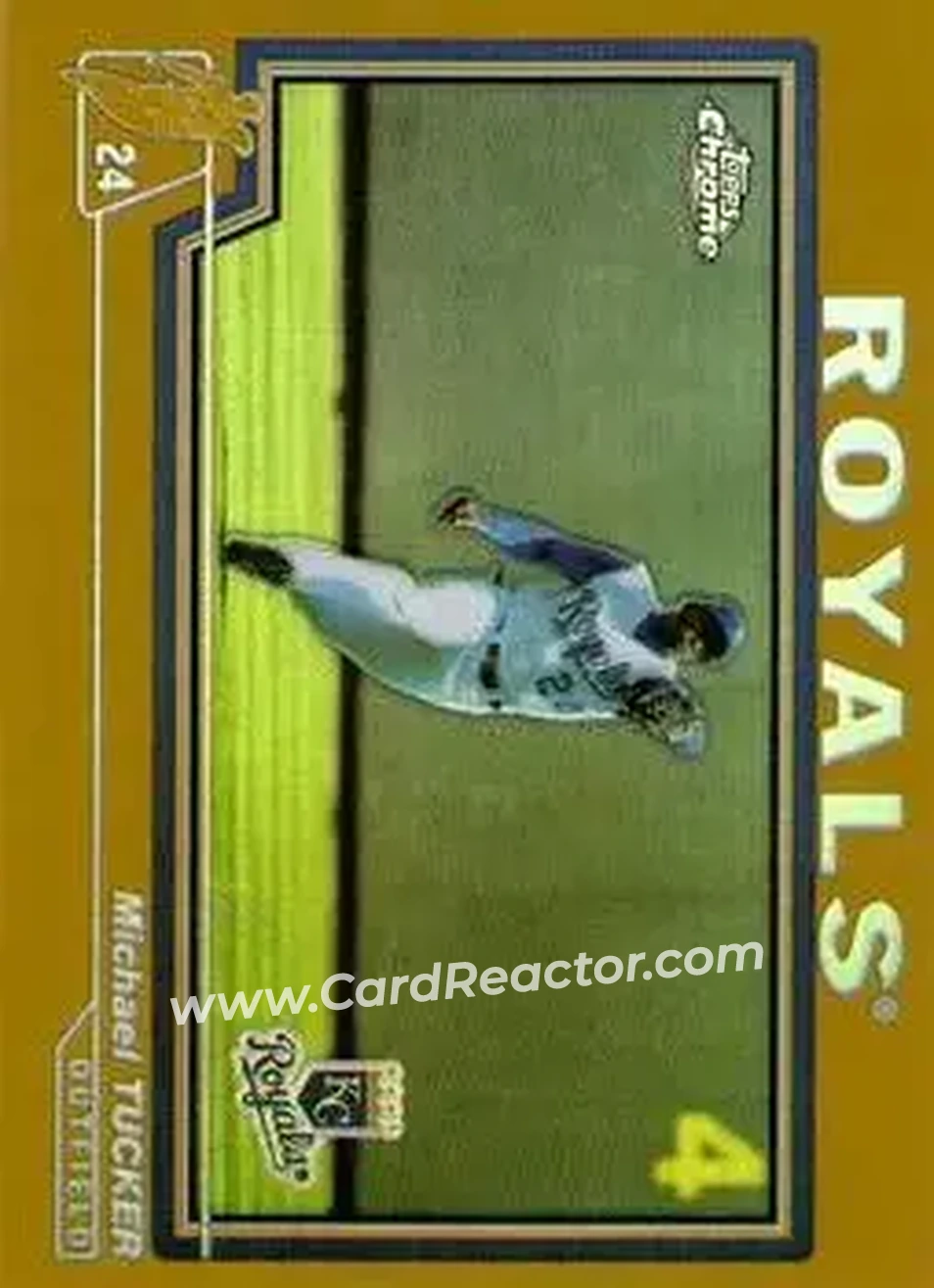 2004 Topps Chrome - Gold Refractors #57 - Michael Tucker - Kansas City Royals - Front
