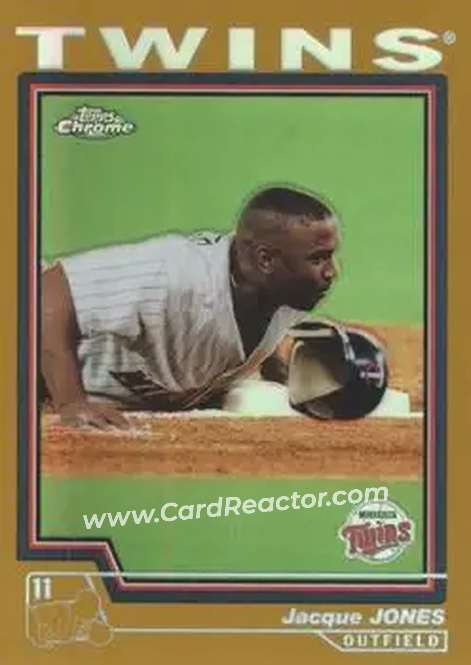 2004 Topps Chrome - Gold Refractors #60 - Jacque Jones - Minnesota Twins - Front