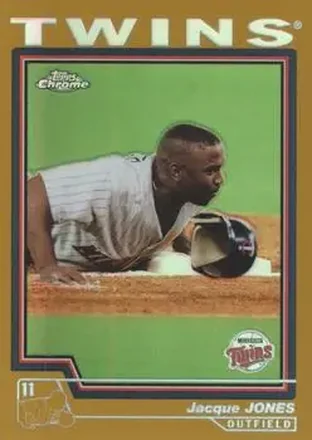 2004 Topps Chrome - Gold Refractors #60 - Jacque Jones - Minnesota Twins