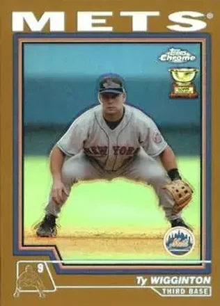 2004 Topps Chrome - Gold Refractors #62 - Ty Wigginton - New York Mets