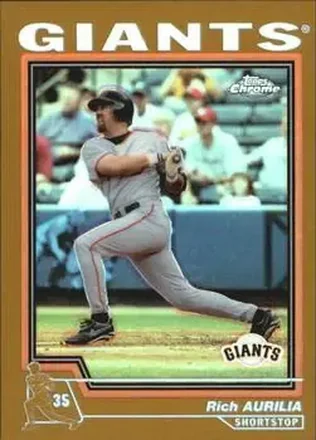 2004 Topps Chrome - Gold Refractors #63 - Rich Aurilia - San Francisco Giants