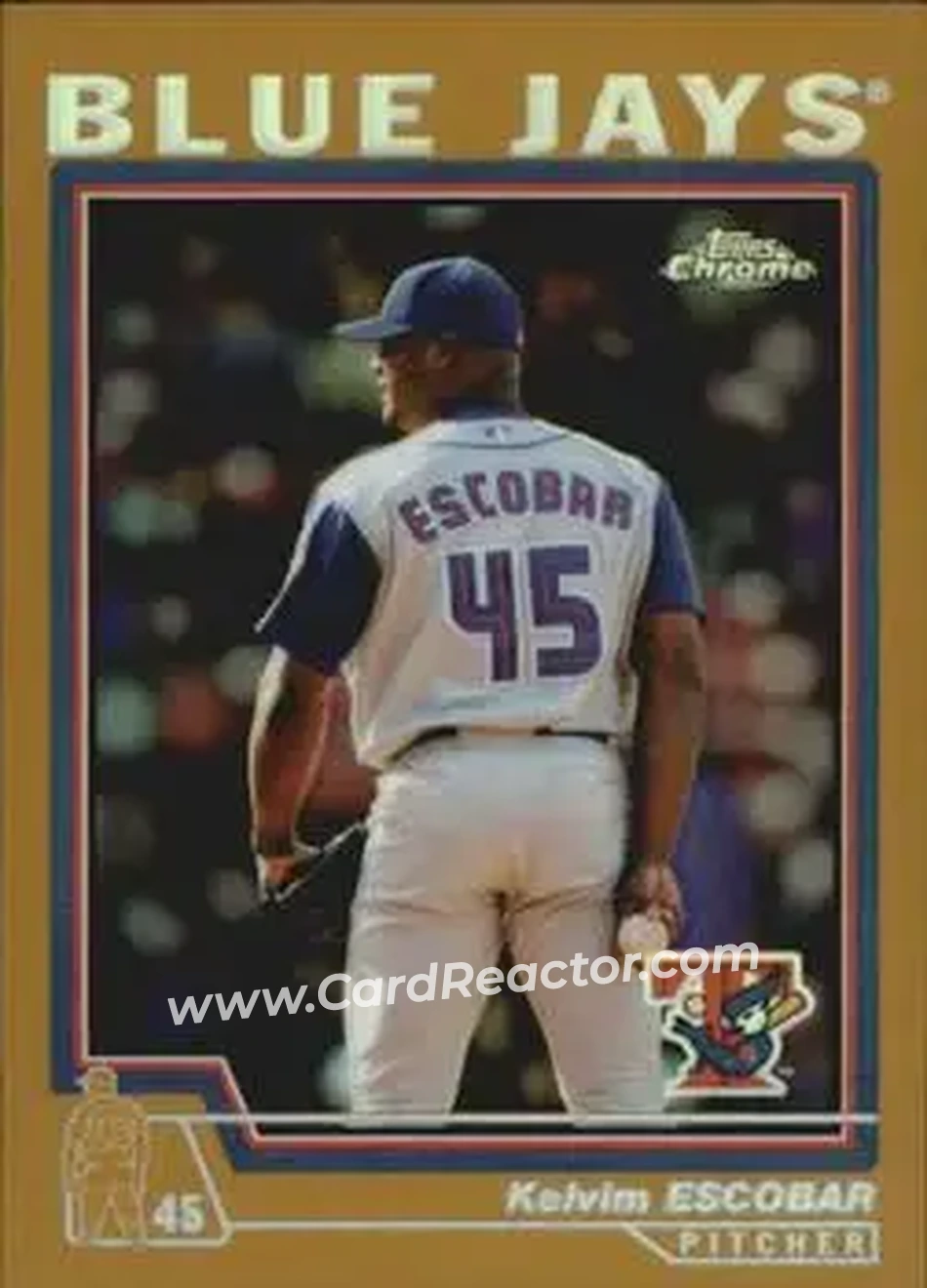 2004 Topps Chrome - Gold Refractors #68 - Kelvim Escobar - Toronto Blue Jays - Front