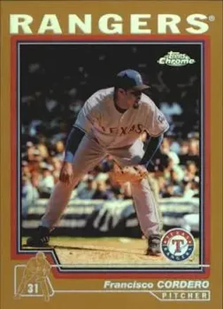 2004 Topps Chrome - Gold Refractors #71 - Francisco Cordero - Texas Rangers