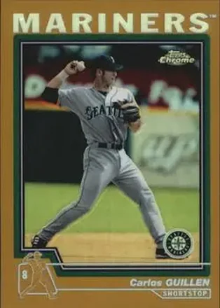 2004 Topps Chrome - Gold Refractors #72 - Carlos Guillen - Seattle Mariners