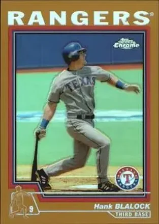 2004 Topps Chrome - Gold Refractors #75 - Hank Blalock - Texas Rangers