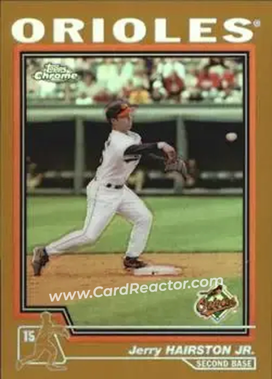 2004 Topps Chrome - Gold Refractors #79 - Jerry Hairston - Baltimore Orioles - Front