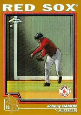 2004 Topps Chrome - Gold Refractors #82 - Johnny Damon - Boston Red Sox