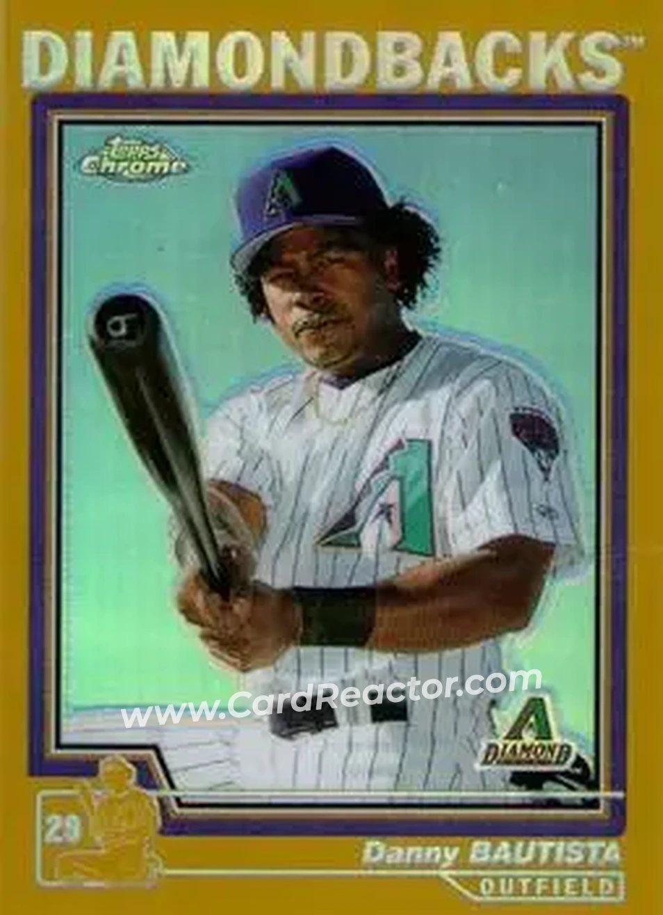 2004 Topps Chrome - Gold Refractors #85 - Danny Bautista - Arizona Diamondbacks - Front