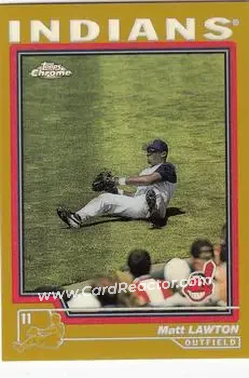 2004 Topps Chrome - Gold Refractors #86 - Matt Lawton - Cleveland Indians - Front