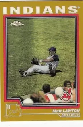 2004 Topps Chrome - Gold Refractors #86 - Matt Lawton - Cleveland Indians
