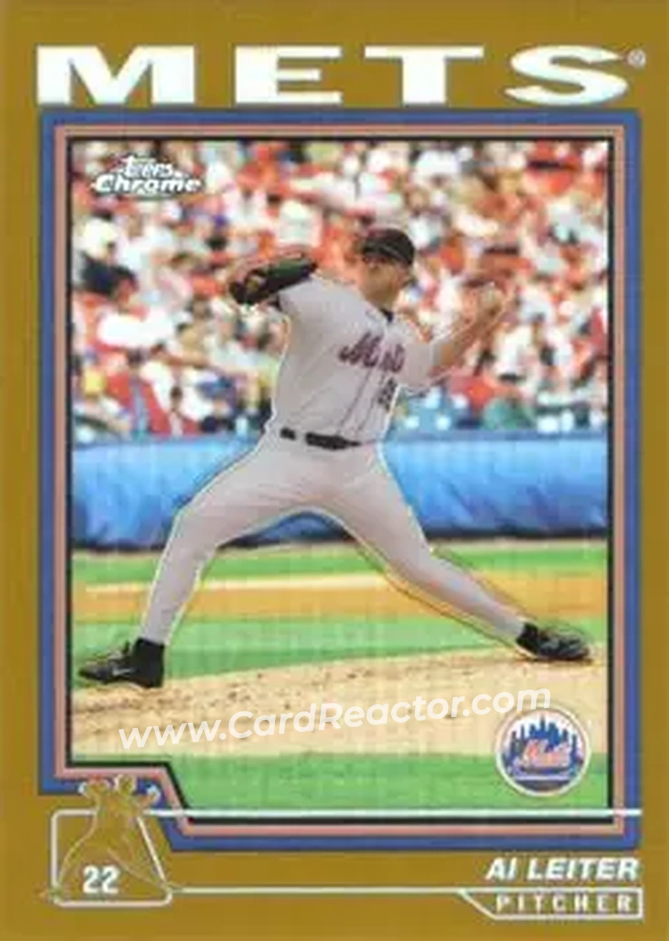 2004 Topps Chrome - Gold Refractors #94 - Al Leiter - New York Mets - Front
