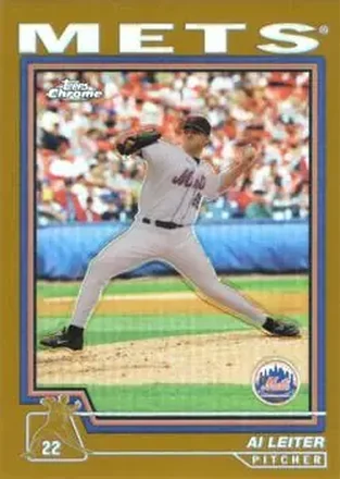 2004 Topps Chrome - Gold Refractors #94 - Al Leiter - New York Mets