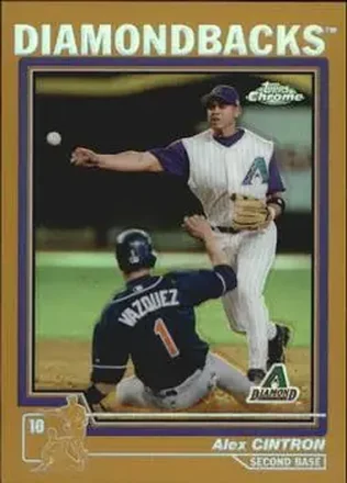 2004 Topps Chrome - Gold Refractors #96 - Alex Cintron - Arizona Diamondbacks