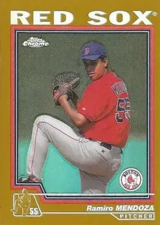 2004 Topps Chrome - Gold Refractors #106 - Ramiro Mendoza - Boston Red Sox
