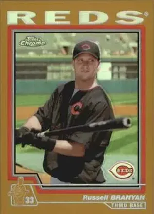 2004 Topps Chrome - Gold Refractors #109 - Russell Branyan - Cincinnati Reds