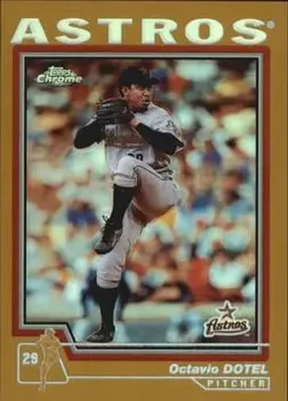 2004 Topps Chrome - Gold Refractors #112 - Octavio Dotel - Houston Astros