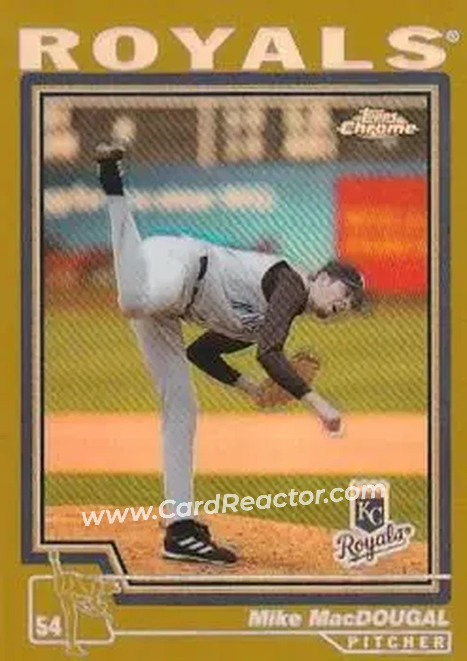 2004 Topps Chrome - Gold Refractors #113 - Mike MacDougal - Kansas City Royals - Front