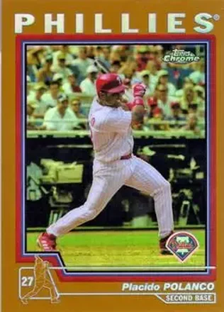 2004 Topps Chrome - Gold Refractors #117 - Placido Polanco - Philadelphia Phillies