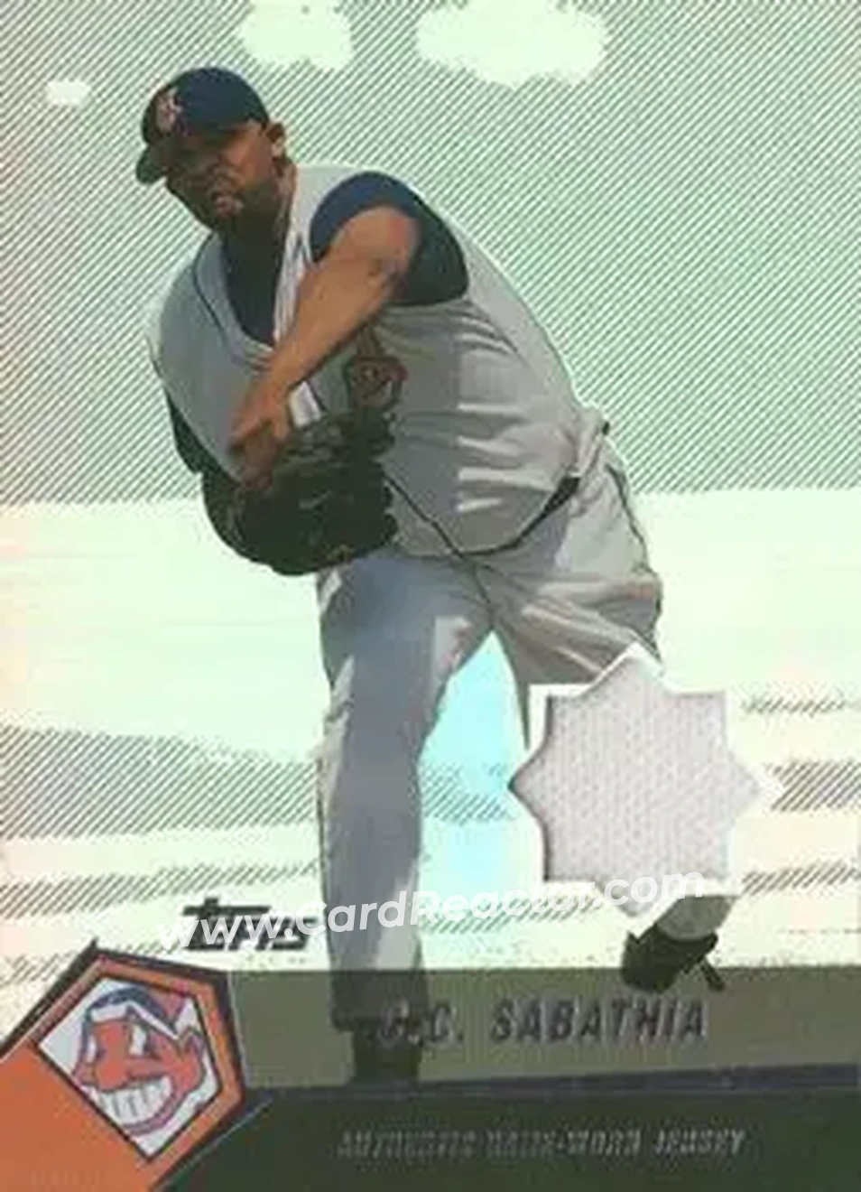2004 Topps Clubhouse Collection #CS - CC Sabathia - Cleveland Indians - Front