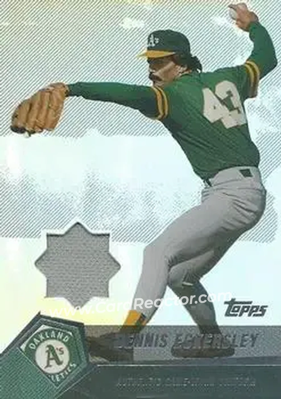 2004 Topps Clubhouse Collection #DE - Dennis Eckersley - Oakland Athletics - Front