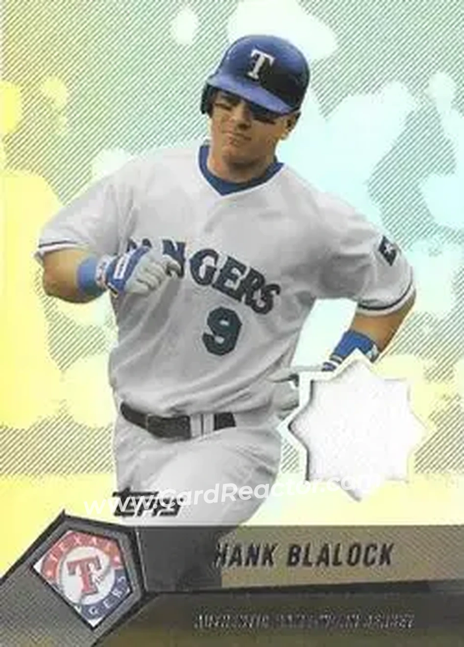 2004 Topps Clubhouse Collection #HBL - Hank Blalock - Texas Rangers - Front
