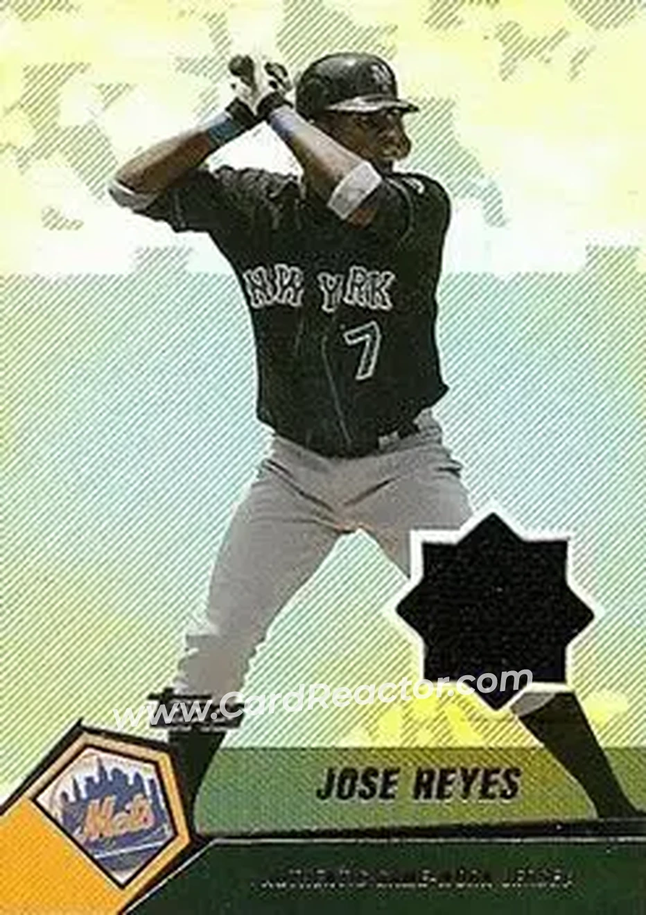2004 Topps Clubhouse Collection #JRE - Jose Reyes - New York Mets - Front